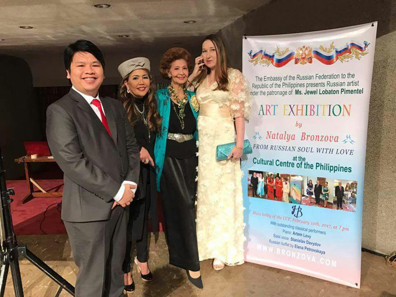 Natalya  Bronzova exhibition at the CCP, Philippines, February 10th 2017