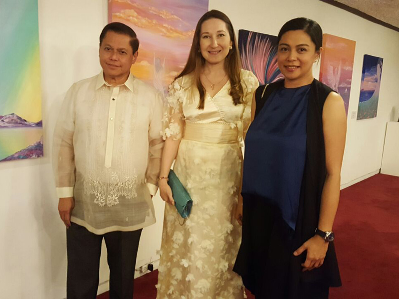 Natalya  Bronzova exhibition at the CCP, Philippines, February 10th 2017