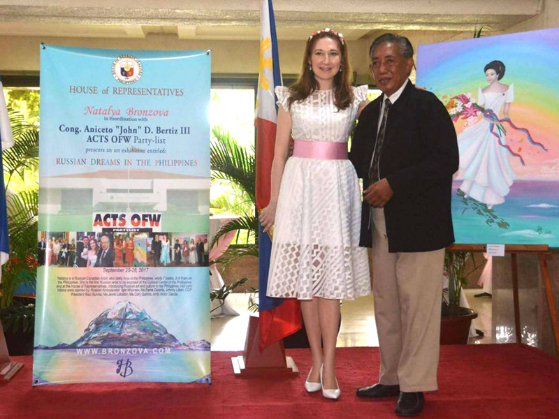 Natalya Bronzova 1st Russian Art exhibition at Philippine's House of Representatives