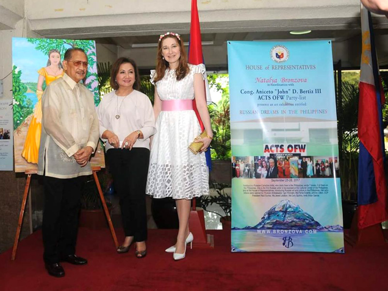 Natalya Bronzova 1st Russian Art exhibition at Philippine's House of Representatives