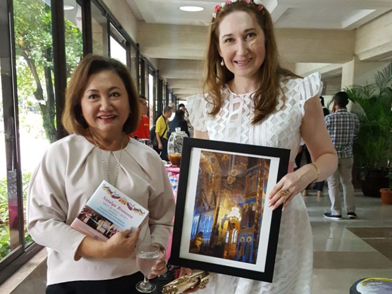 Natalya Bronzova 1st Russian Art exhibition at Philippine's House of Representatives