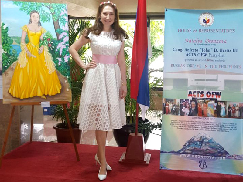 Natalya Bronzova 1st Russian Art exhibition at Philippine's House of Representatives