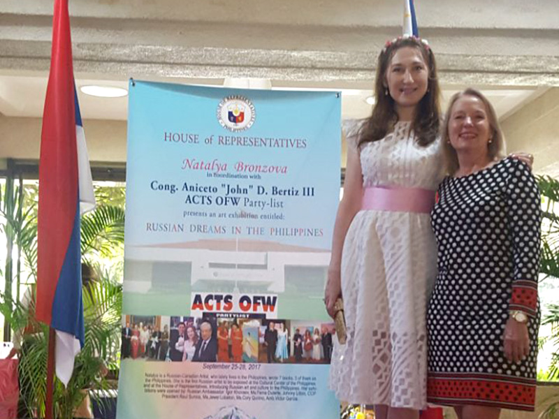 Natalya Bronzova 1st Russian Art exhibition at Philippine's House of Representatives