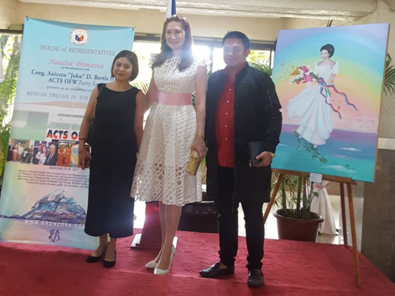 Natalya Bronzova 1st Russian Art exhibition at Philippine's House of Representatives