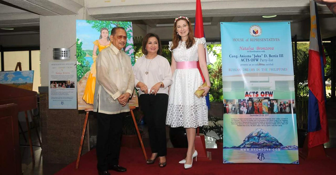 Natalya Bronzova 1st Russian Art exhibition at Philippine's House of Representatives
