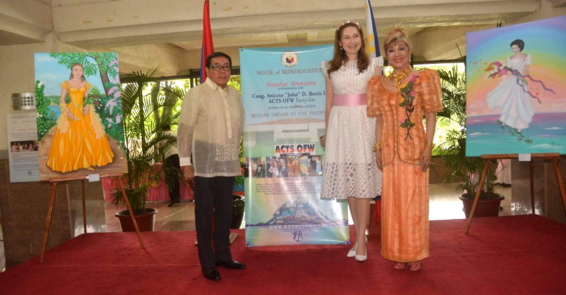 Natalya Bronzova 1st Russian Art exhibition at Philippine's House of Representatives