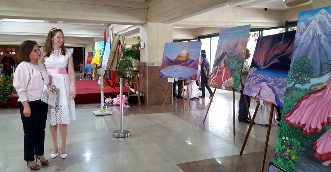 Natalya Bronzova 1st Russian Art exhibition at Philippine's House of Representatives