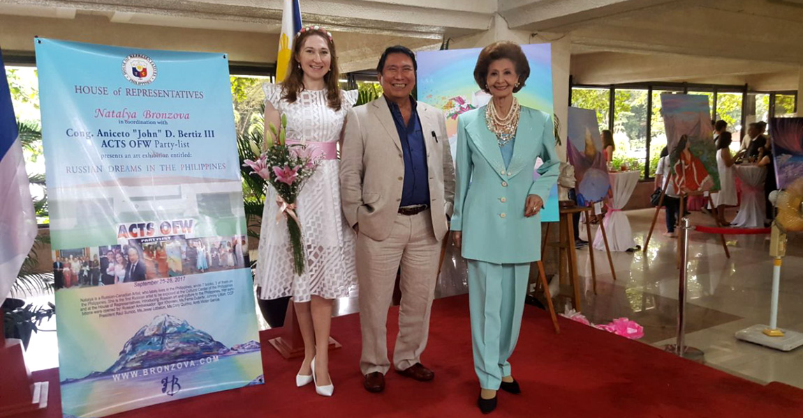 Natalya Bronzova 1st Russian Art exhibition at Philippine's House of Representatives