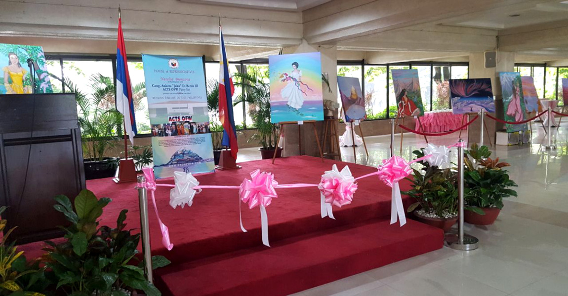 Natalya Bronzova 1st Russian Art exhibition at Philippine's House of Representatives