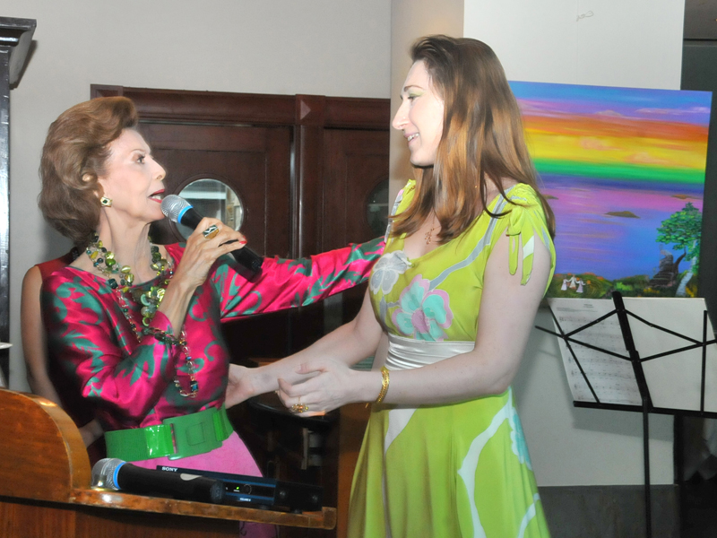 Russian artist Natalya Bronzova exhibition RAINBOW OF MY SOUL at the Rockwell Club