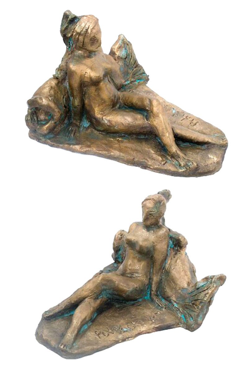 Natalya Bronzova | Bronze works, true ELITE art: Girl & Fish