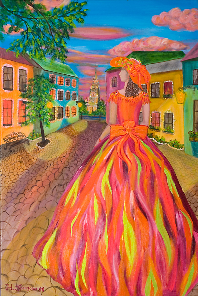 Flaming dress