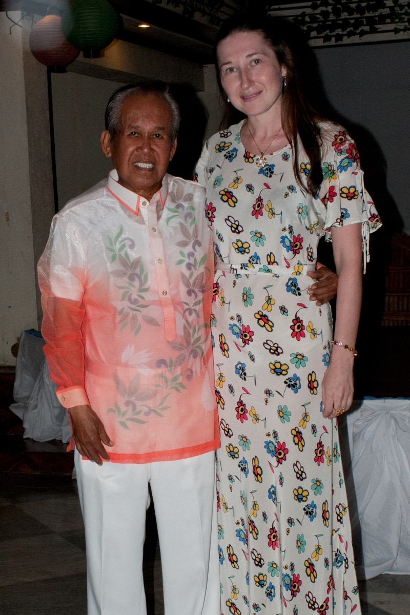 Natalya Bronzova with Alex Orbito in the  Philippines