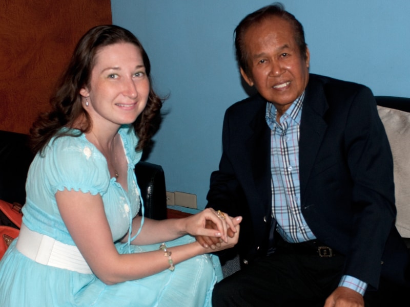 Natalya Bronzova with Alex Orbito in the  Philippines