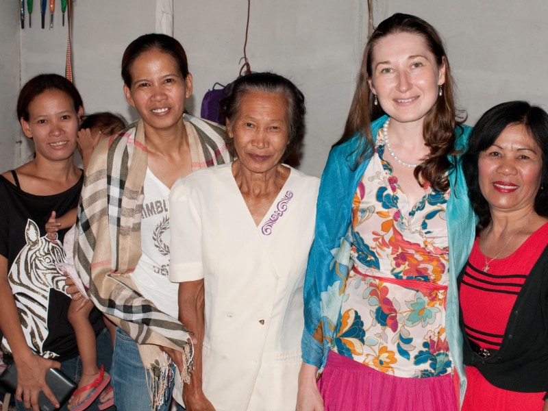 Natalya Bronzova with Alex Orbito in the  Philippines