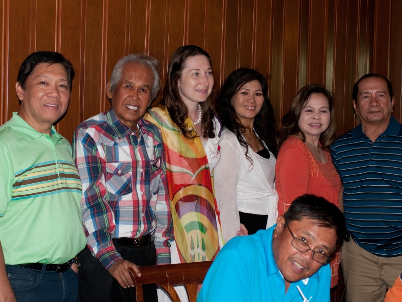Natalya Bronzova with Alex Orbito in the  Philippines