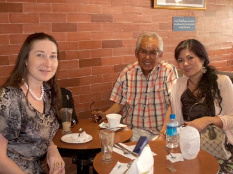Natalya Bronzova with Alex Orbito in the  Philippines
