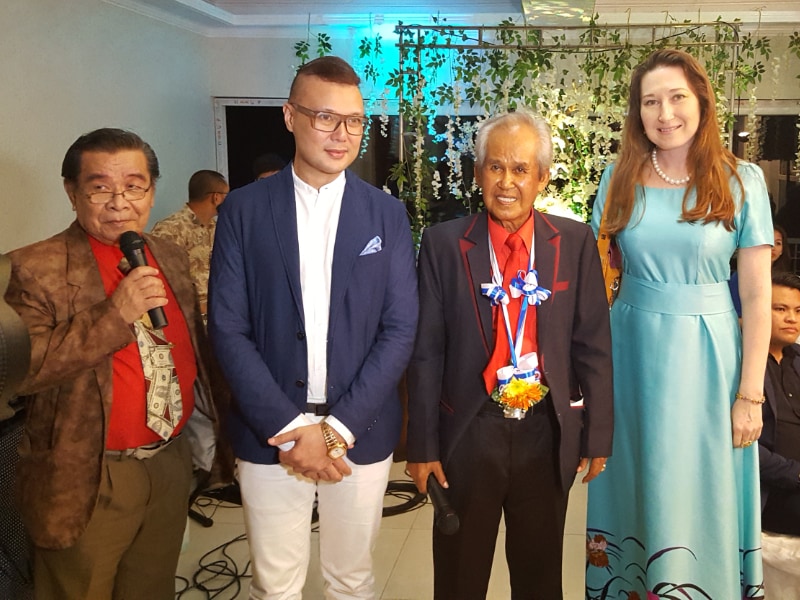 Natalya Bronzova with Alex Orbito in the  Philippines