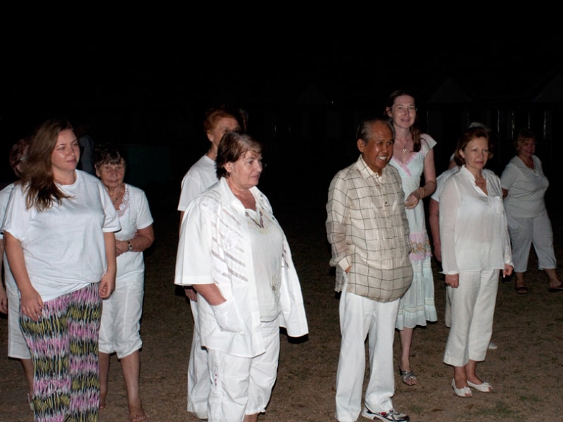 Natalya Bronzova with Alex Orbito at the Pyramid of Asia, Urdaneta, Pagansinan, Philippines