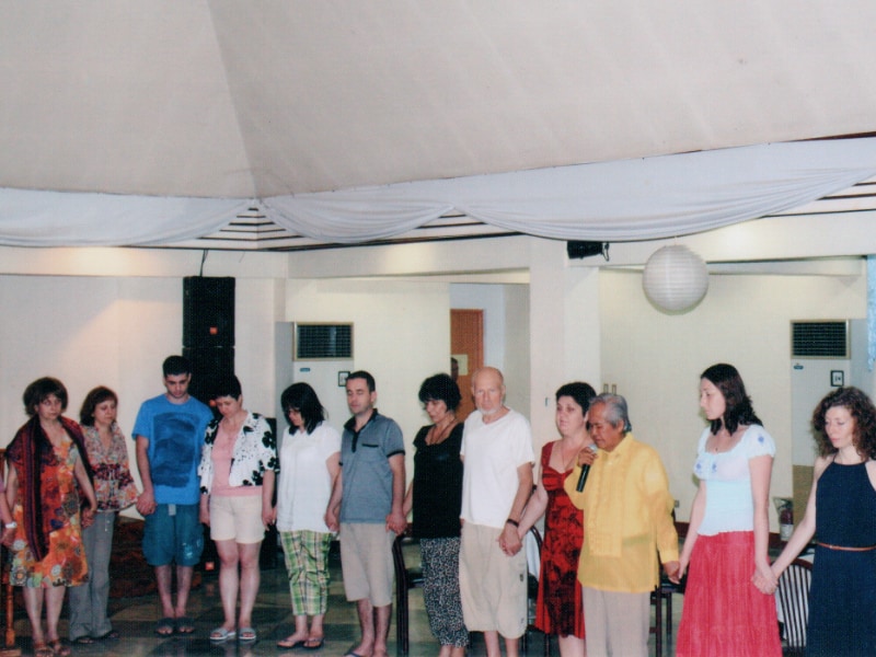 Natalya Bronzova with Alex Orbito at the Pyramid of Asia, Urdaneta, Pagansinan, Philippines