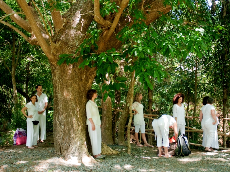 Natalya Bronzova with Alex Orbito at the Pyramid for Light, Alominos City, Pagansinan, Philippines