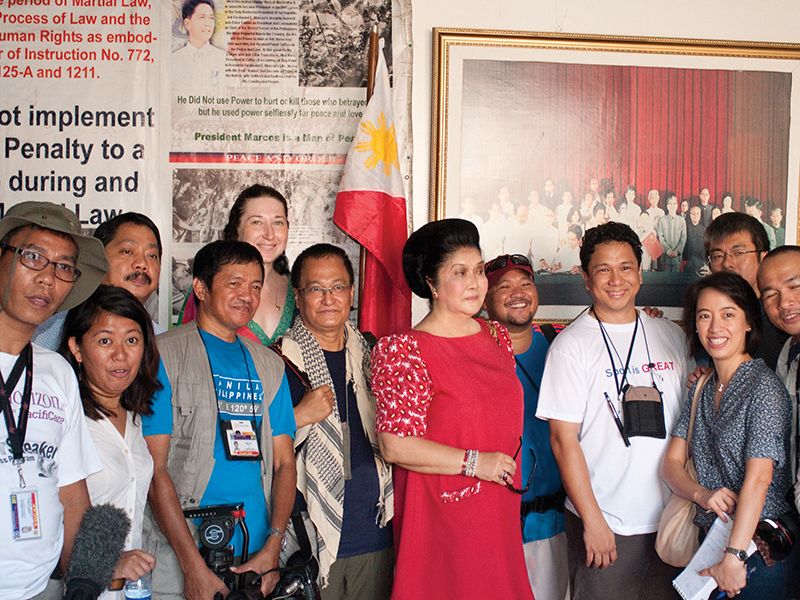 Souvenir pictures with Imelda R. Marcos
