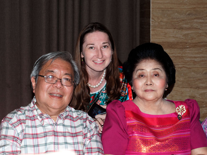 Souvenir pictures with Imelda R. Marcos