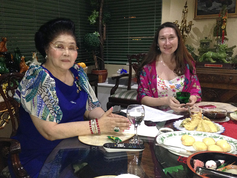 Souvenir pictures with Imelda R. Marcos