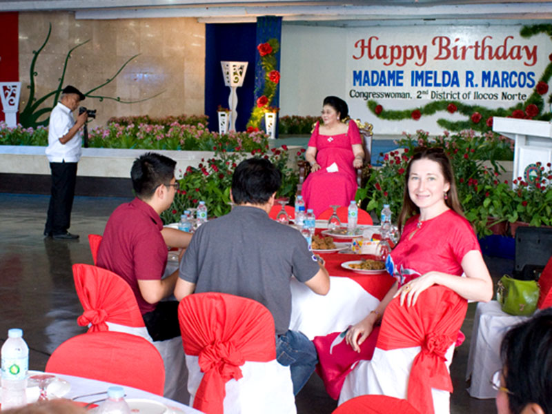 Souvenir pictures with Imelda R. Marcos