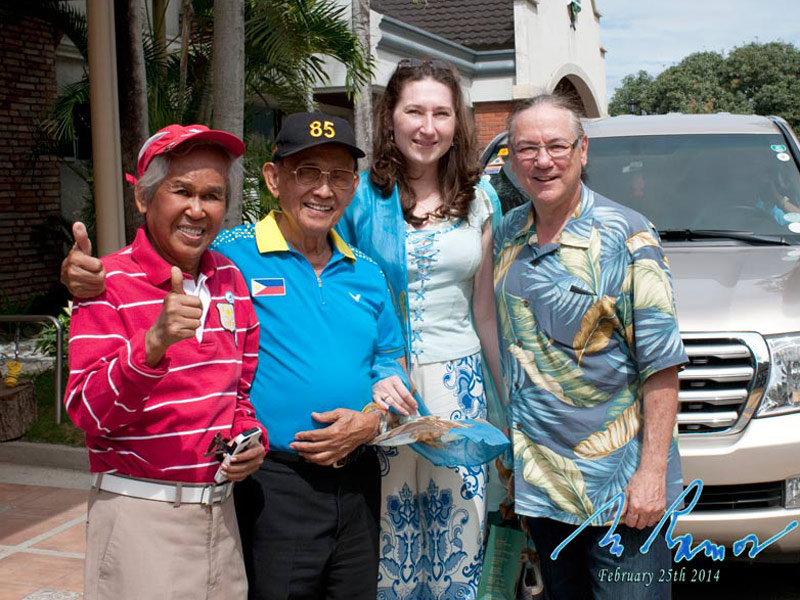 Alex Orbito, former President Fidel Ramos, Natalya Bronzova and Andre Beriault