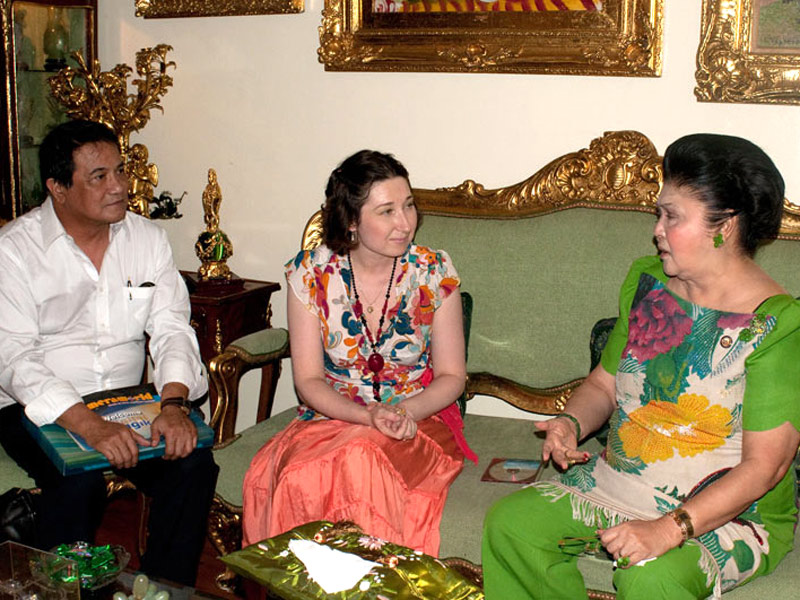 Natalya Bronzova interviews Congresswoman and former Philippines First Lady, Imelda Marcos