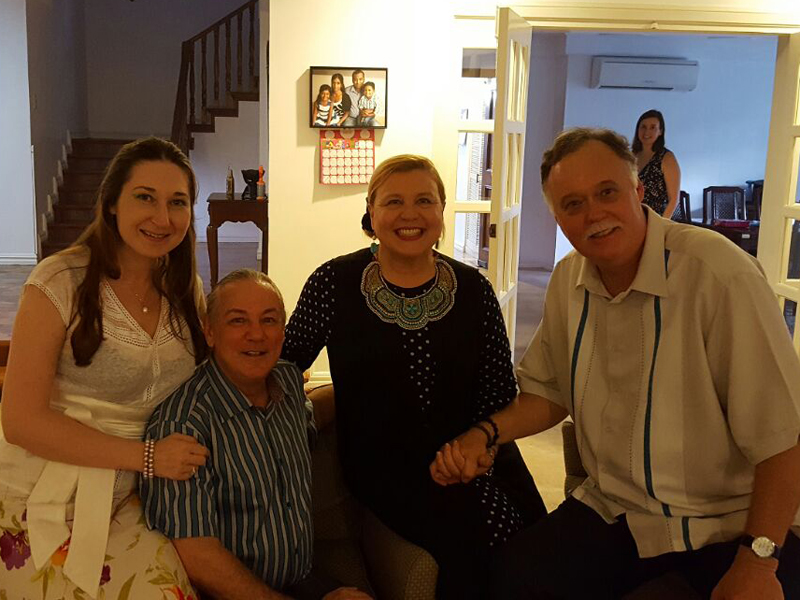 Natalya Bronzova & Andre Beriault with Canada ambassador to the Philippines, Neil Reeder
