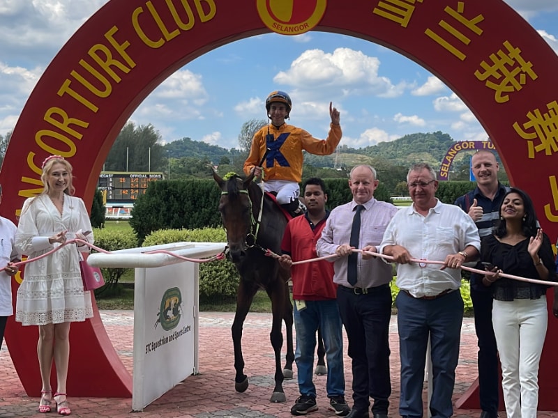 At. Selangor Turf Club with Winning horse
