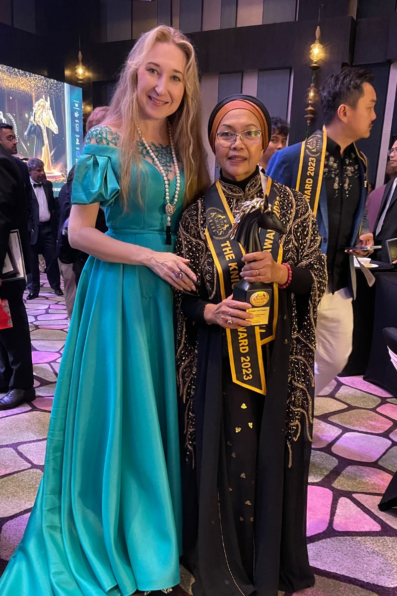 Natalya with reknown designer Yani Bakhtiar