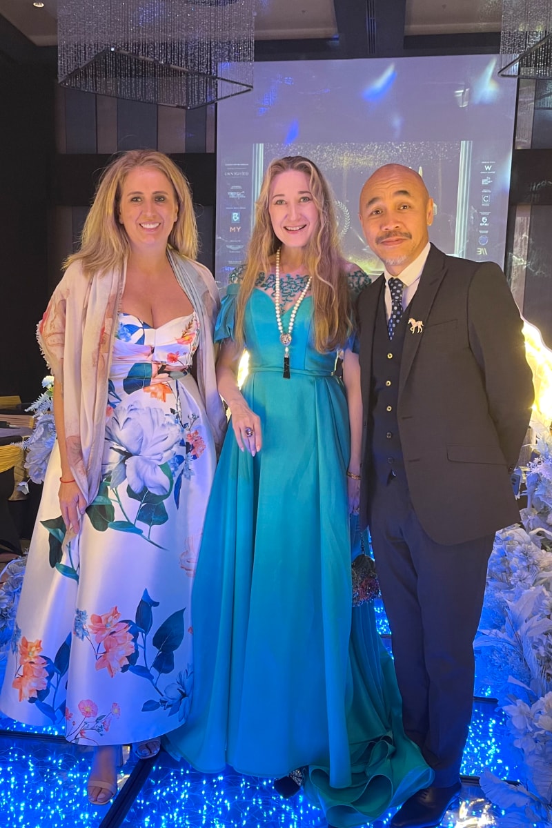 Natalya with HRH Prince Norodom Naravong from the Kingdom of Cambodia