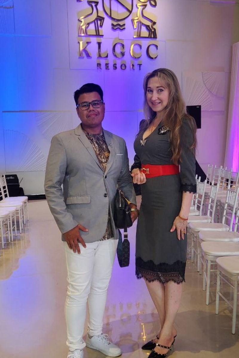 Natalya with Tengku Hafiz at KLGCC, 2023