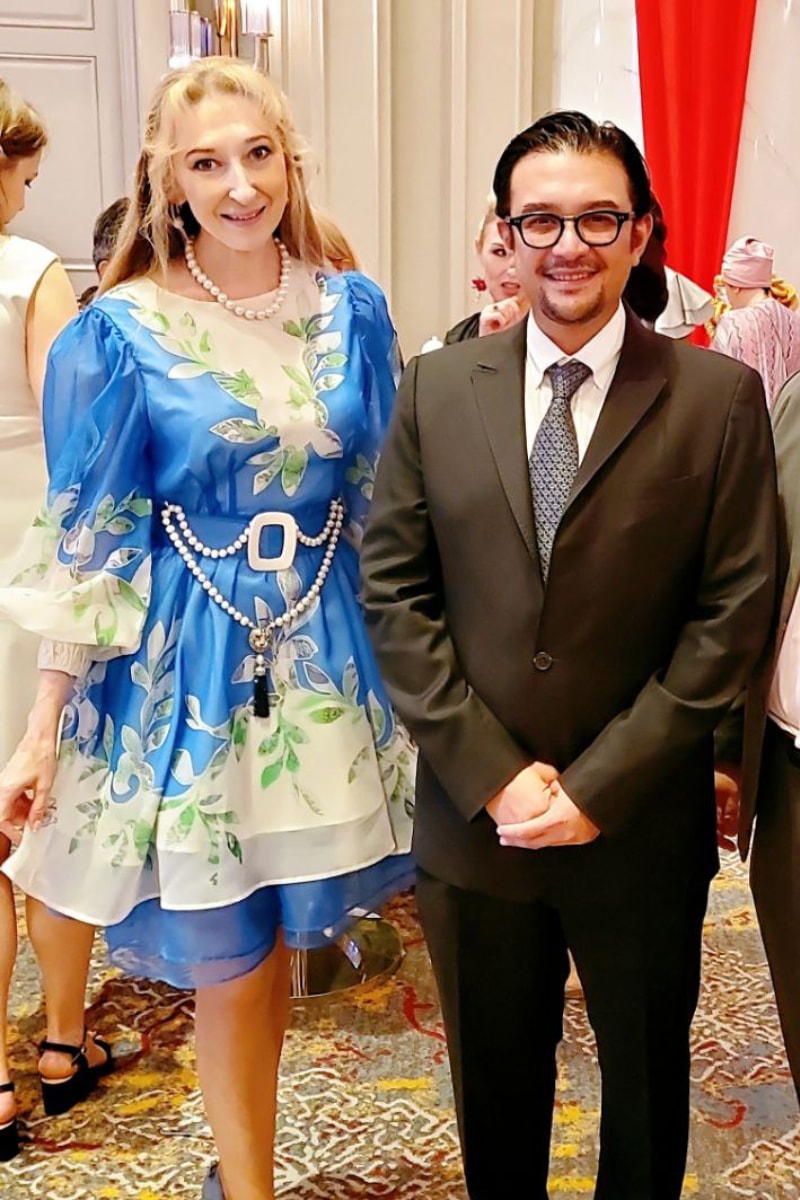 Natalya with Y.M. Tunku Dato Allaudin
