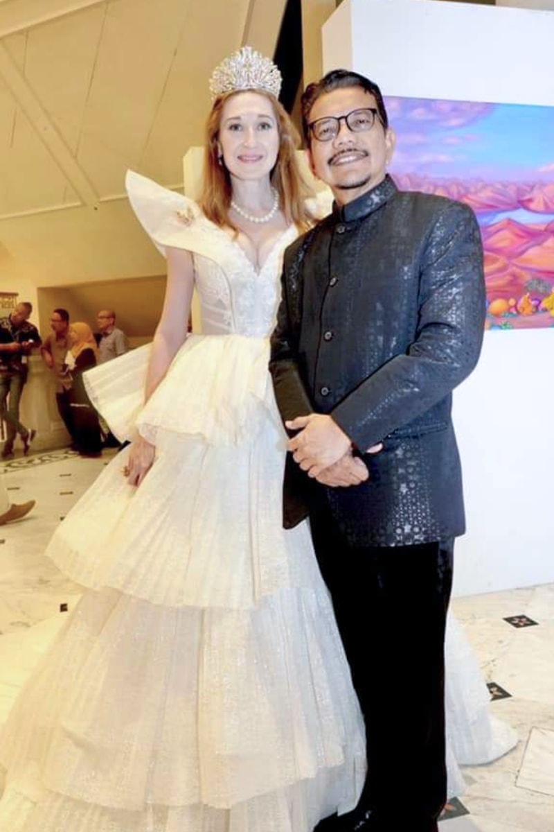 Natalya with Istana Budaya DG Dato Juhari Shaarani