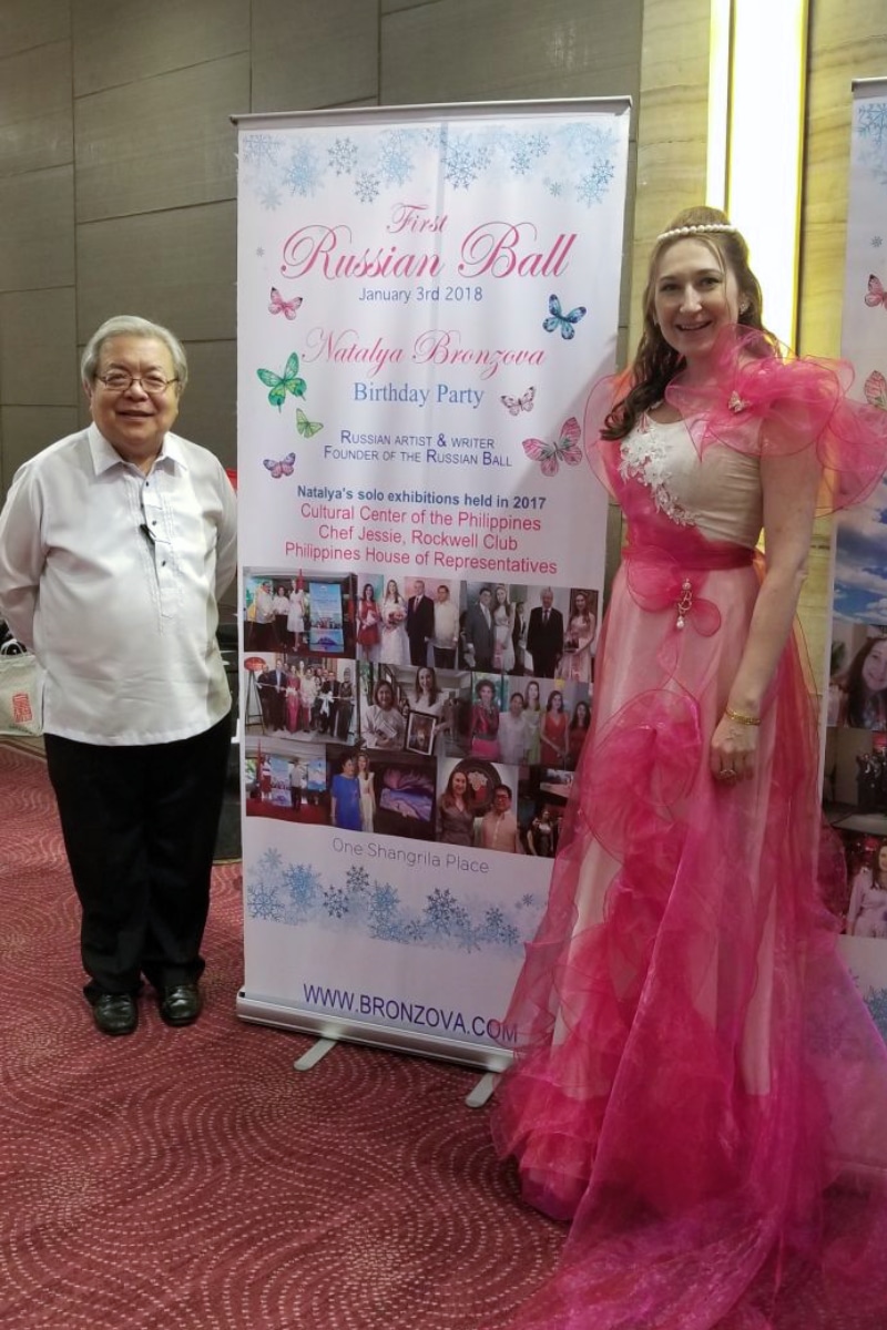 Natalya and Maurice Lim (BDO President)  at Russian Ball, 2018
