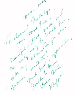 Imelda R. Marcos dedication for Natalya book